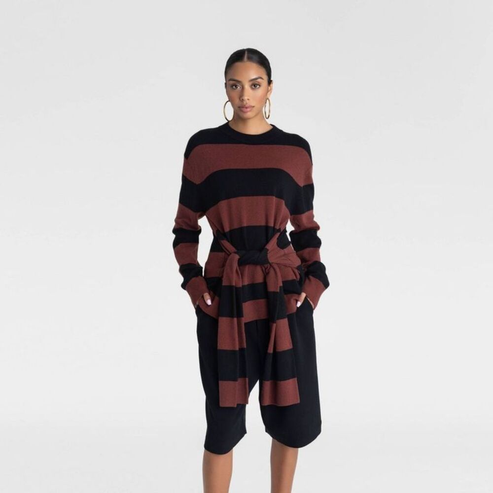 KBB by Kahlana - Women's 'The Wrap Sweater'- Burgund Red